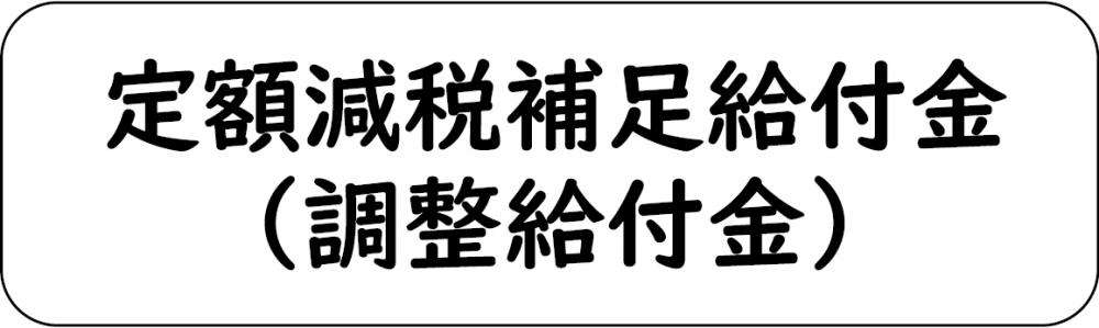 定額減税補足給付金（調整給付金）